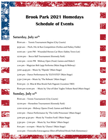 Recreation Department Brook Park Ohio