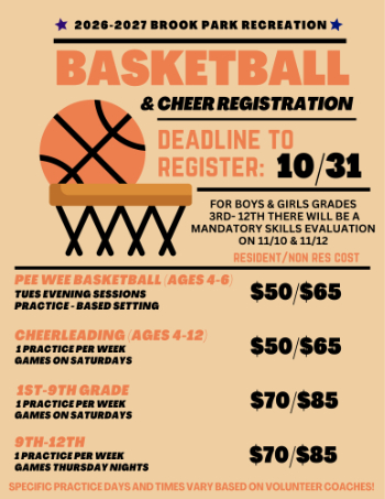 Basketball and Cheer Registration
